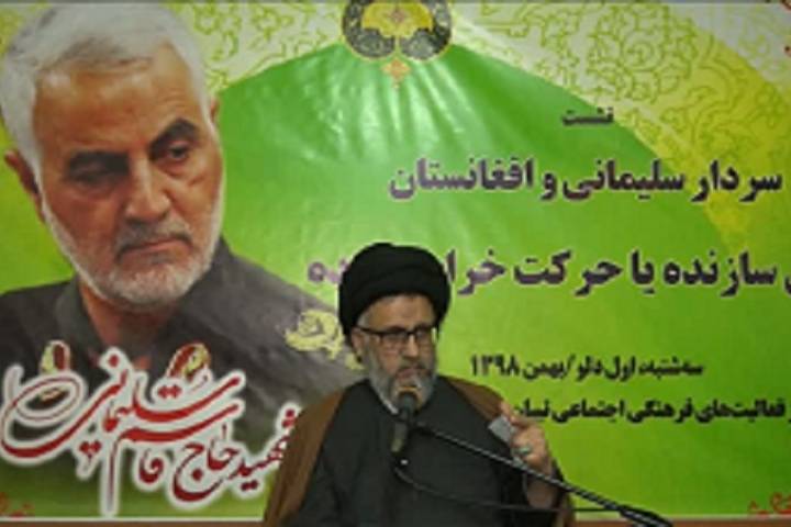 حجت الاسلام حسینی مزاری تبیین کرد؛ خدمات سردار شهید حاج قاسم سلیمانی در افغانستان