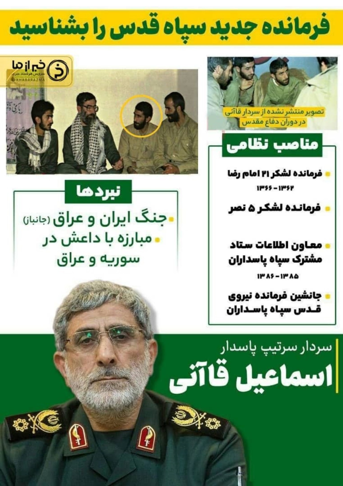 اینفوگرافی/ آشنایی با جانشین حاج قاسم