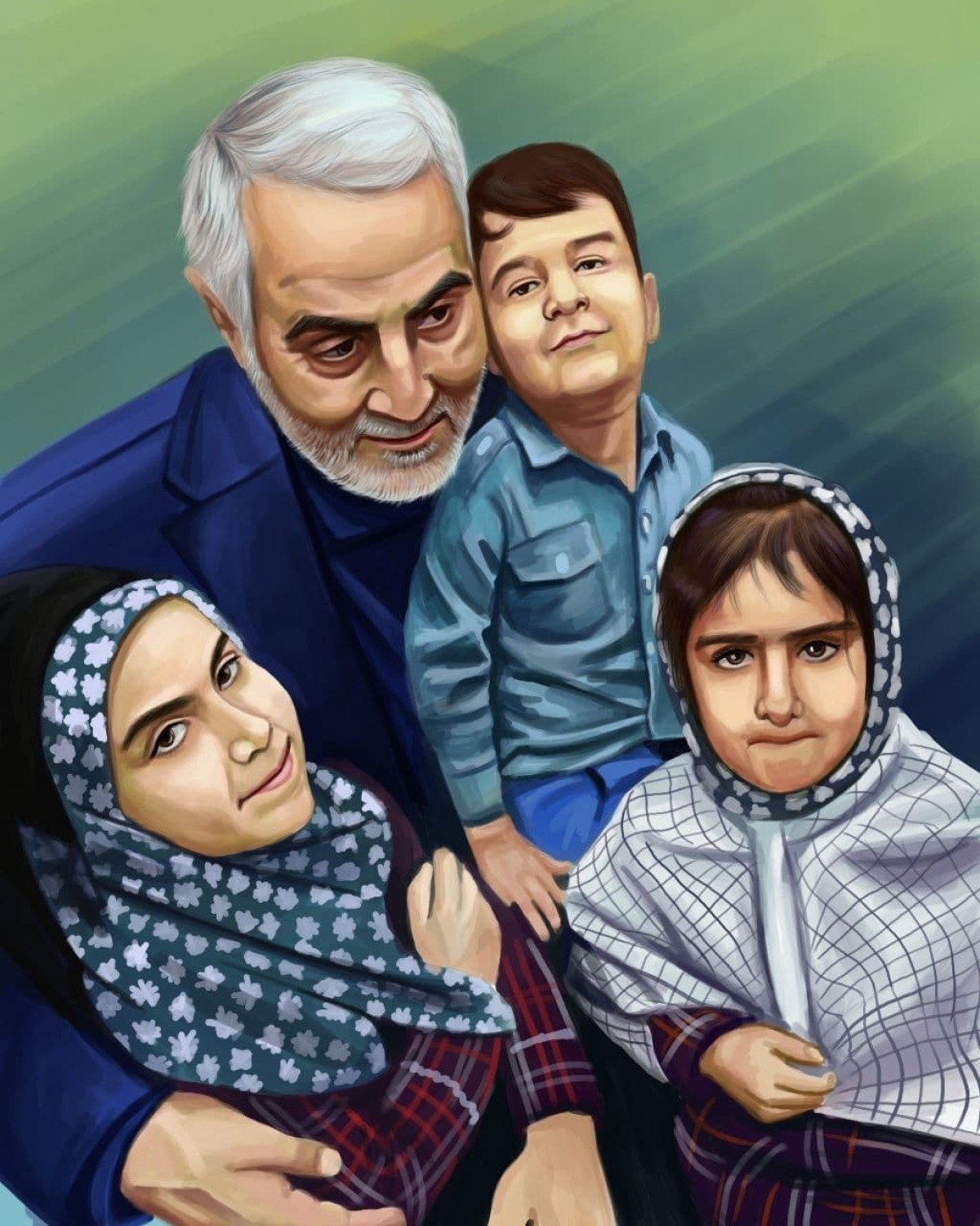 جنرال حاج قاسم وعوائل الشهداء