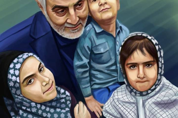 جنرال حاج قاسم وعوائل الشهداء