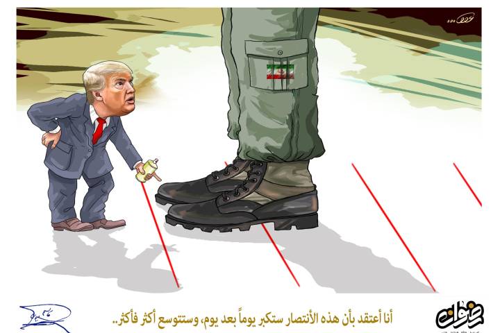 كاريكاتير/ أنا أعتقد بأن هذه الإنتصار ستكبر يوماً بعد يوم و ستتوسع أكثر فأكثر…