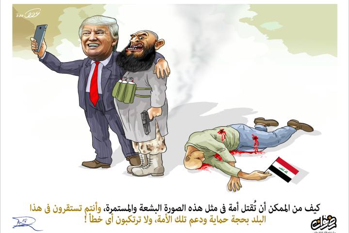 كاريكاتير/ أمريكا وداعش في العراق