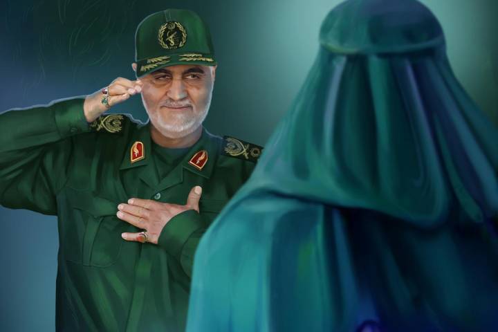 ادای احترام سردار سلیمانی به امام حسین (ع)