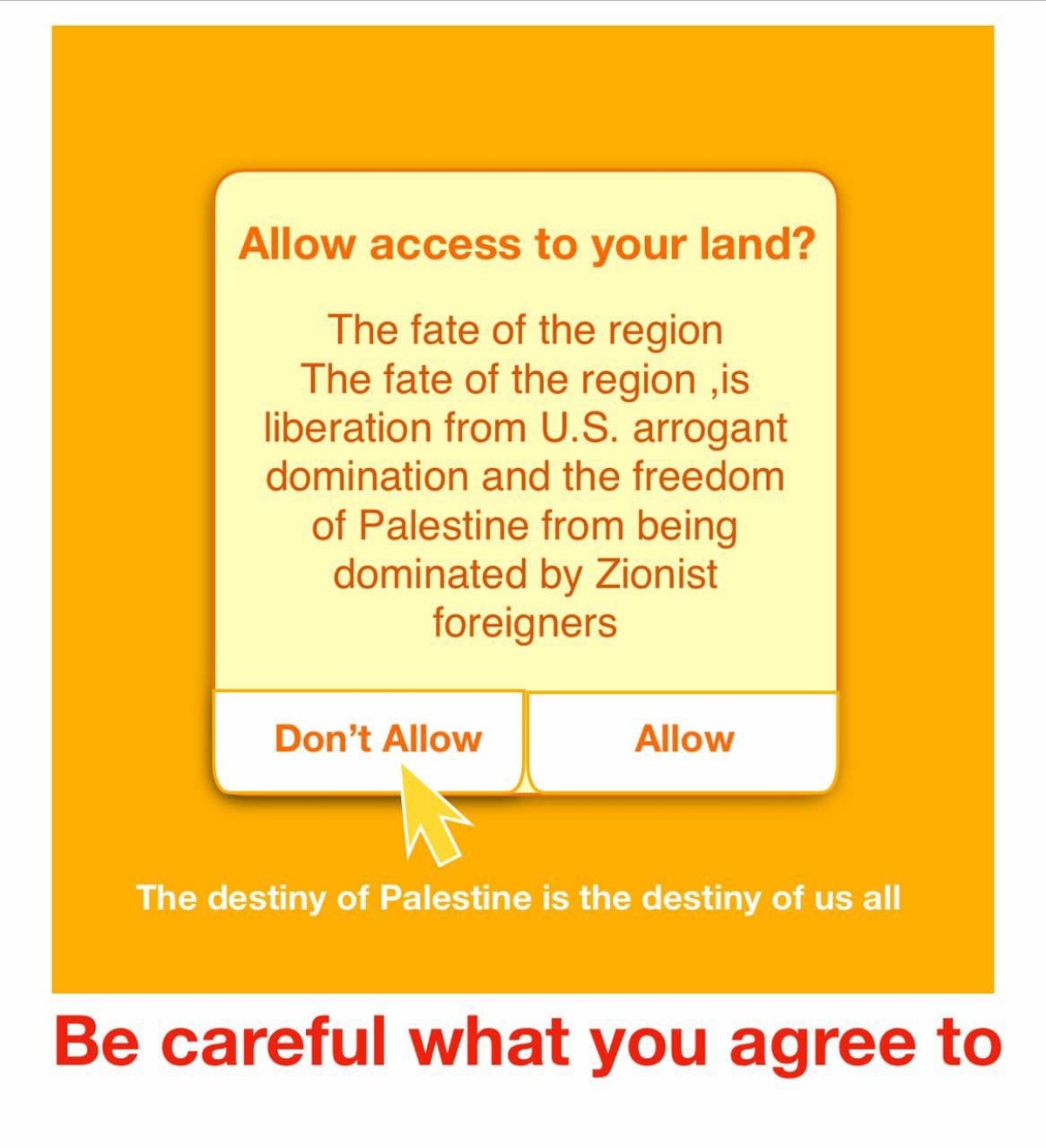 Allow access to your land?
