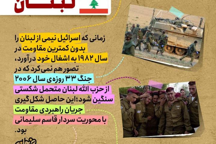 خدمات سردار سلیمانی در لبنان