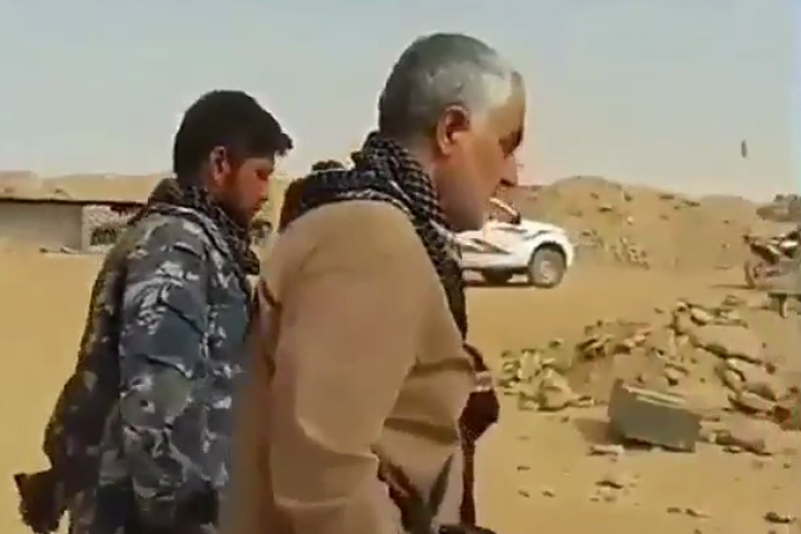 فیلم کمتر دیده شده از شهید حاج قاسم سلیمانی در خط مقدم