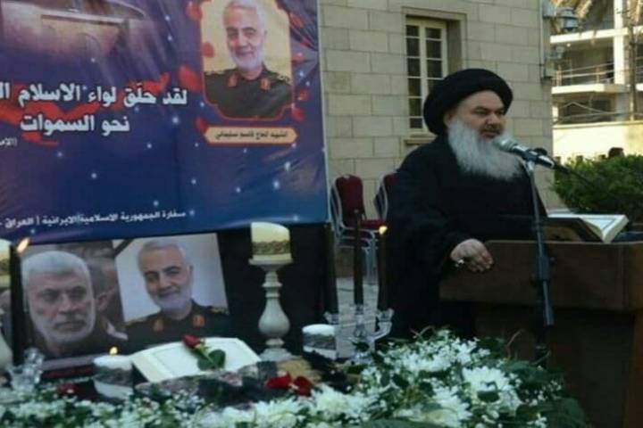 امام جمعة بغداد: الشعب العراقي يشعر باليتم بعد رحيل الحاج قاسم سليماني