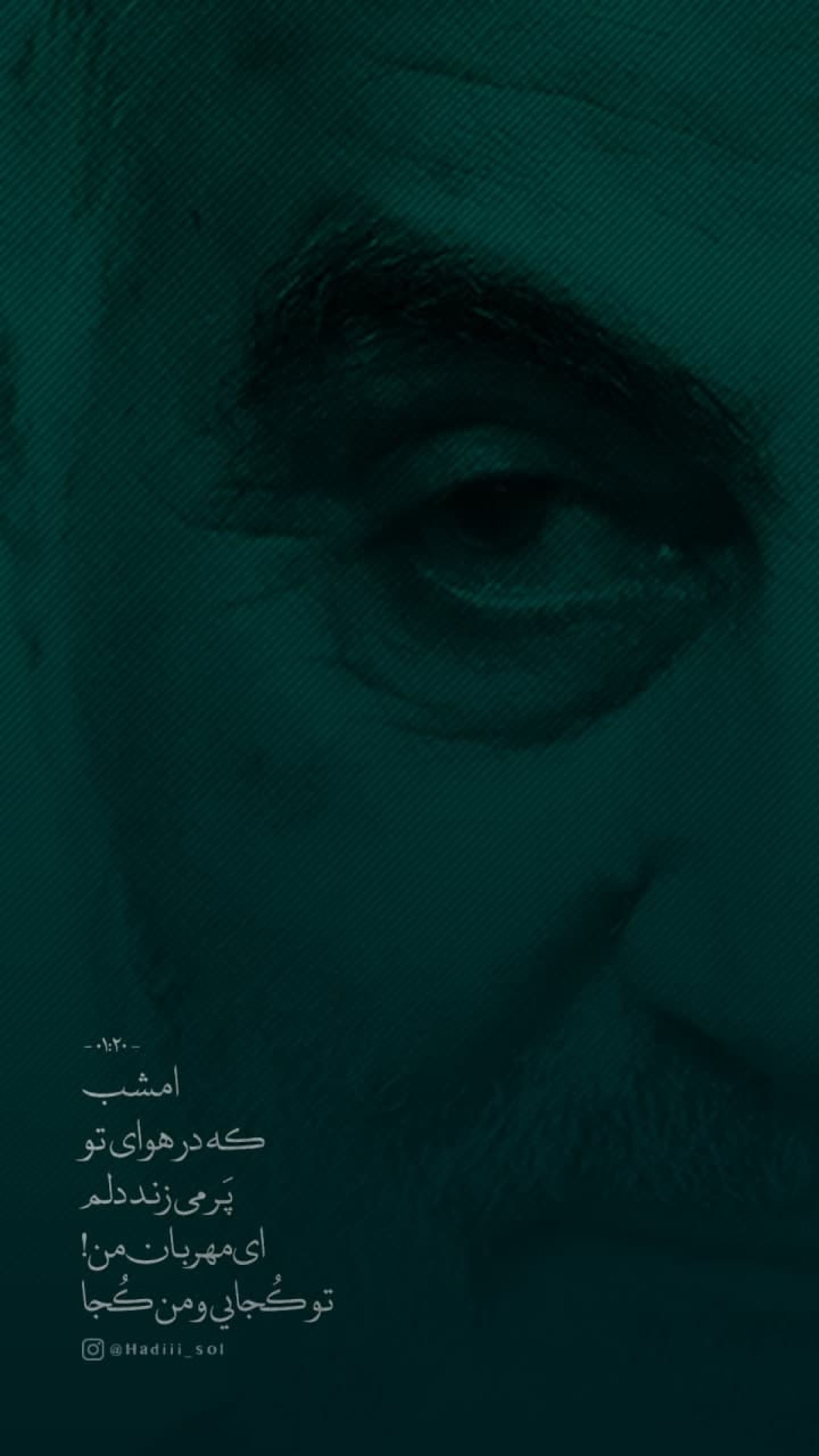 امشب که در هوای تو پر می‌زند دلم ای‌مهربان‌من!