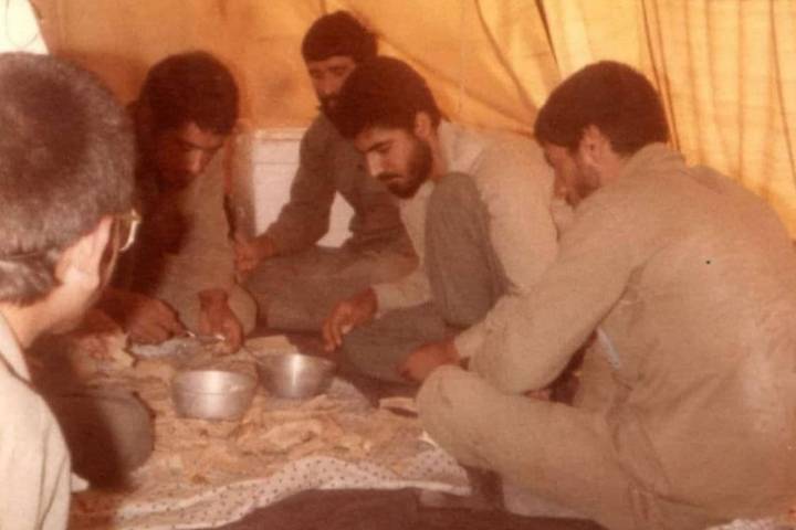  Haj Qassem and a group of friends…