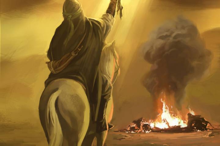 قاسم تیرے کٹے هوئے ہا تهوں کو دیکھ کر  عباس با وفا کی یاد آگئی