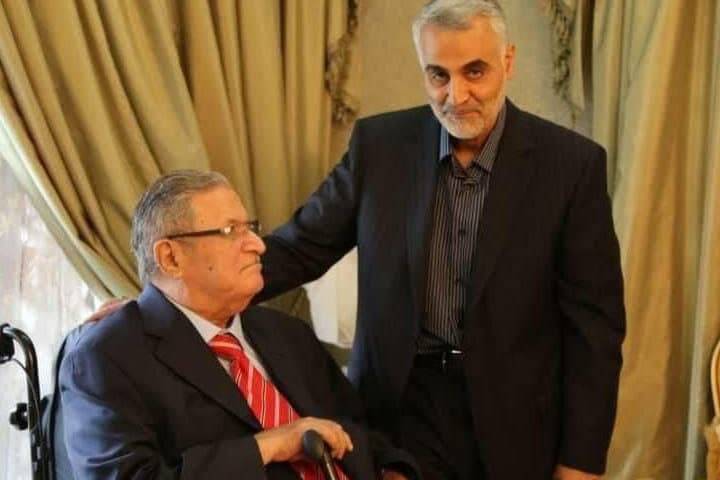  Shahid  Haj Qasem Soleimani And the late Jalal Talabani