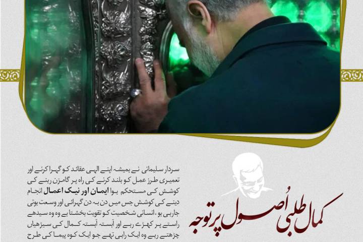 کمال طلبی کے اصول پر توجه