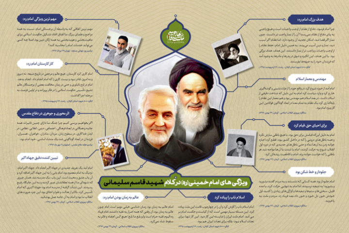 ویژگی‌های امام خمینی در کلام شهید حاج قاسم سلیمانی
