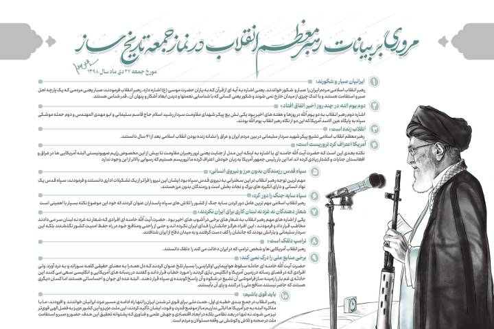 مروری بر بیانات رهبر معظم انقلاب در نماز جمعه تاریخ ساز