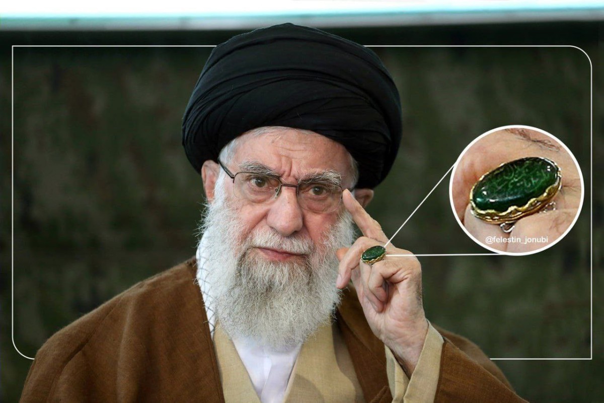 نوشته حکاکی شده روی انگشتر رهبر انقلاب