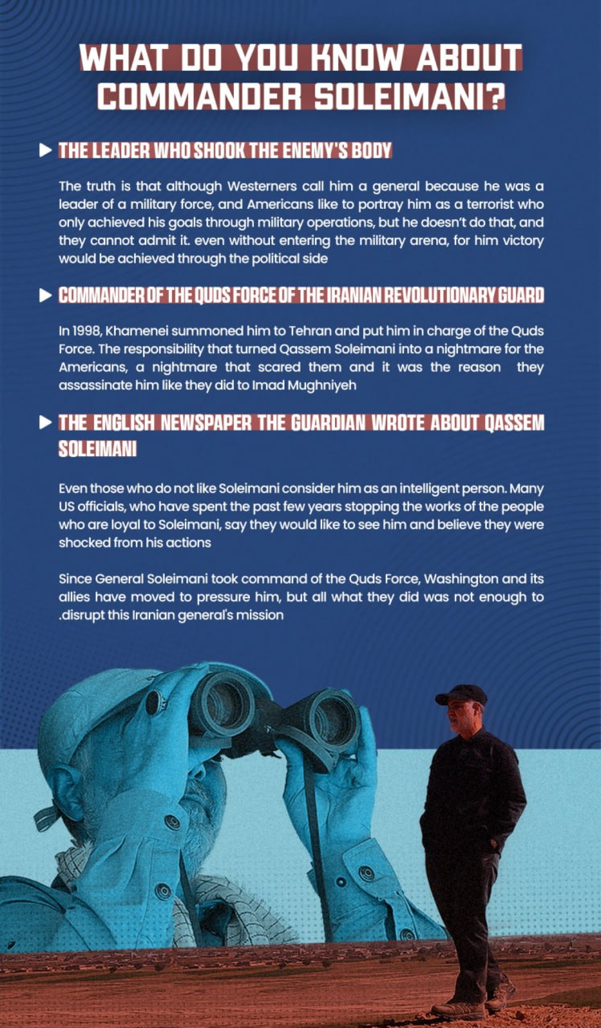 WHAT DO YOU KNOW ABOUT COMMANDER SOLEIMANI?