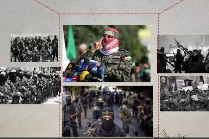 Motion graphics of the role of Haj Qasim in the arming of the Gaza Strip